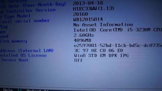 Сброс пароля BIOS Lenovo V580c Reset BIOS password [upl. by Ttcos608]