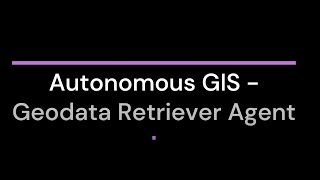 GeoData Retrieve Agent QGIS Plugin OpenStreetMap Demo [upl. by Nitsraek357]