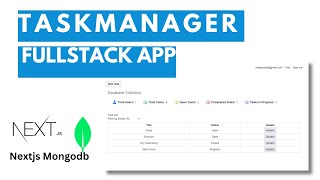 Full Stack Nextjs Personal Taskmanager Application  Mongodb Nextjs13 App Router  Part One [upl. by Llerol880]