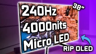 True Endgame  Micro LED Monitors 240Hz amp 4000nits [upl. by Zimmerman631]