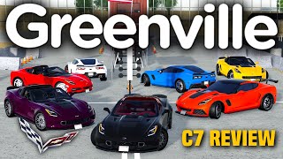 FULL REVIEW of the C7 CORVETTE remodel in Greenville all trims  Roblox [upl. by Ardnuat]