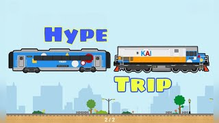 Lokomotif CC201 Livery HYPE TRIP  Labo Brick Train [upl. by Rovaert]