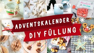 Adventskalender günstig selbst befüllen und selber machen 24 selbstgemachte DIY Ideen  TRYTRYTRY [upl. by Tomas]