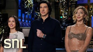 Teen Heartthrobs Adam Driver and Olivia Rodrigo Host SNL [upl. by Budde]