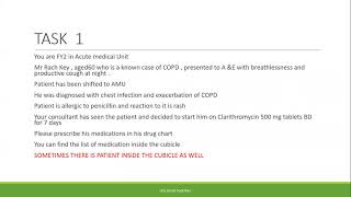 Prescription writing COPD  UTI APIXABAN  PLAB 2 PREPARARTION FORUM part 1 [upl. by Brunella907]