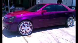 Candy paint on Cadillac cts on 22quots part ll [upl. by Artemahs]