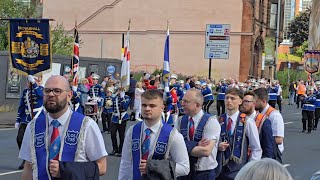 Provanhall true blues flute band  Glasgow Boyne Celebrations 6thJuly 2024 [upl. by Airamahs]