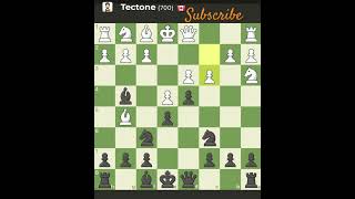 Kings Pawn Opening Leonardis Variation Tectone 700 Bot chess chessstrategy chessopening [upl. by Maretz721]