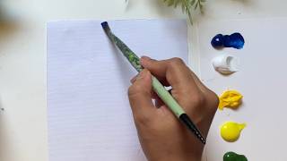 How to paint a sunny landscapeAcrylic paintingStep by step painting [upl. by Hsan]