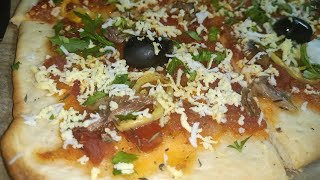 Recette de pizza carrée 🍕 بيتزا كاري الرائعة [upl. by Sinaj]