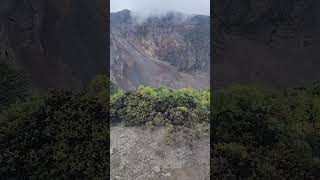 Spectacular view of the main crater of Irazu Volcano Costa Rica travel centralamerica volcano [upl. by Nosniv645]