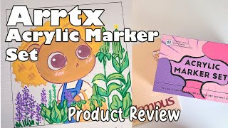 Arrtx Acrylic Marker Review  Novice Acrylic Marker User  HONEST PRODUCT REVIEW [upl. by Harvie]