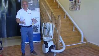 Flow 2 Curved Stairlift Demonstration [upl. by English]