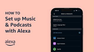 How To Set up Music amp Podcasts with Alexa  Amazon Echo [upl. by Ativ237]