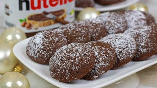 Nutella Plätzchen mit nur 4 Zutaten in 15 Minuten schon fertig [upl. by Atsiuqal]