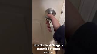 How To Fix a Seagate Extended Storage Device [upl. by Airetal]