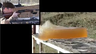 Remington 4570 tests in ballistic gelatine [upl. by Roderick]