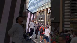 Foot Locker opening in Manhattan nyc usa travel [upl. by Bourque]