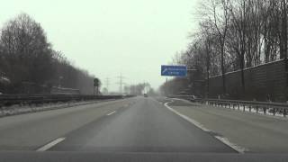 Autobahnfahrt A 42 Essen  Gelsenkirchen in Richtung Dortmund Ziel Fröndenberg Part 1 [upl. by Mahala]