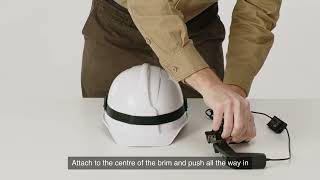 Moverio BT45 Series  how to wear with hard hat [upl. by Penman]