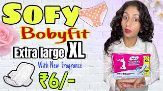 Sofy bodyfit XL with new fragrance🌹sanitary paddetail reviewParul Thakur ￼ [upl. by Nadaba]