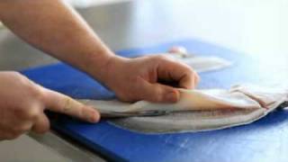 Filleting Plaice  Cross Cut [upl. by Annod]