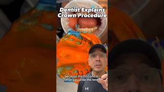 Dental Crown Procedure Impression EXPLAINED  In Office to Hands On Dental Training shorts [upl. by Tarsuss]