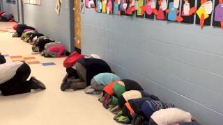 Witness a mock tornado drill at Hunter Elementary [upl. by Dulciana]