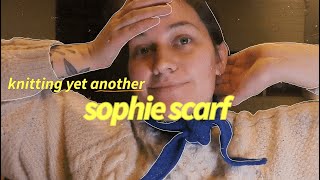 knitting the sophie scarf for 30 minutes  NO TALKING [upl. by Conlee]