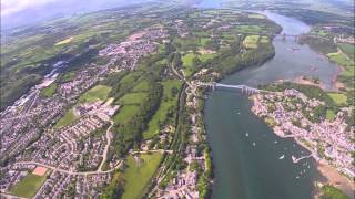 Microlight Flight over Anglesey Bangor and Caernarfon [upl. by Nica930]