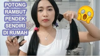 NEKAT POTONG RAMBUT PENDEK SENDIRI DI RUMAH [upl. by Madalena373]