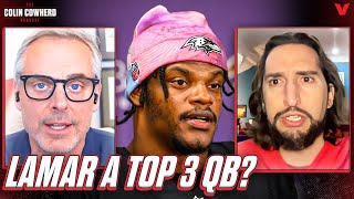 Nick Wright SLAMS critics of Baltimore Ravens QB Lamar Jackson  Colin Cowherd NFL [upl. by Ttocserp]