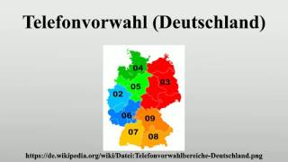 Telefonvorwahl Deutschland [upl. by Wini]