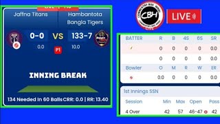 Jaffna Titans vs Hambantato Bangla Tigers live Final match  LANKA T10 jf vs hbt live commentary [upl. by Eleirbag]