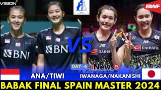 🔴SUDAH DIMULAI  AnaTiwi INA vs IwanagaNakanishi JPN  Final Spain Masters 2024 [upl. by Arron]