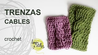 Tutorial Trenzas u Ochos Crochet o Ganchillo Cables [upl. by Enilraep779]