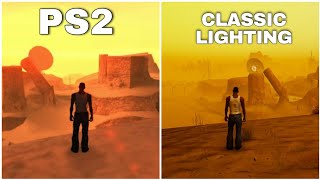 GTA San Andreas PS2 VS NEW CLASSIC LIGHTING [upl. by Anad449]