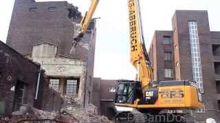 CATERPILLAR 349E LONGFRONT EXCAVATOR HIGH REACH DEMOLITION MACHINE [upl. by Ahtabat493]