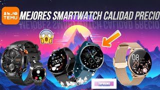 🚀✅ ¡TOP 3 MEJORES SMARTWATCH CALIDAD PRECIO de TEMU del 2024🌟🥇 [upl. by Rehotsirk]