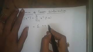 Poisson Distribution meanvariance and MGF [upl. by Becky715]