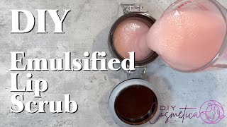 DIY  Emulsified Lip Scrub for softer and smoother lips recipe and tutorial [upl. by Carrillo]