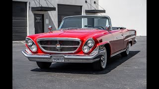 1962 Chrysler 300 convertible test drive at Laguna Classic Cars [upl. by Aitnauq675]