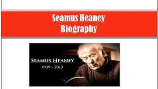 Seamus Heaney Biography and Works [upl. by Spenser]