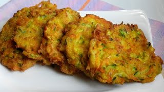 How To Make Zucchini Carrot Fritters  Appetizer Easy Recipe Video  Ninik Becker [upl. by Nrevel]