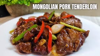 Cook this at home way better  Pork Recipe  Mongolian Pork Tenderloin [upl. by Eimirej]