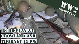 One man WW2 US display at Crowland and Thorney 1940s weekend [upl. by Jeramie]