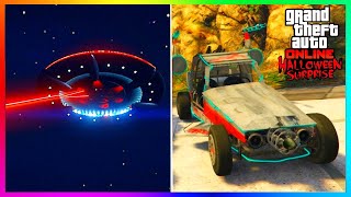 UNLOCK Rare Space Docker Car FREE Halloween Rewards NEW UFO Money GTA 5 2024 GTA Online Update [upl. by Amilas]