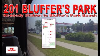 201 Bluffers Park  TTC 2017 Nova Bus LFS 8769 Kennedy Station to Bluffers Park Beach [upl. by Gram]