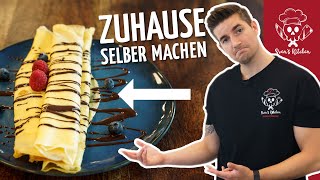 Crêpes in der Pfanne Zuhause selber machen [upl. by Vogele]