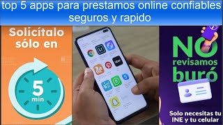 TOP 5 APPS para prestamos en linea rapidos y seguros sin buro aunque le debas a coppel te prestan [upl. by Annawot]